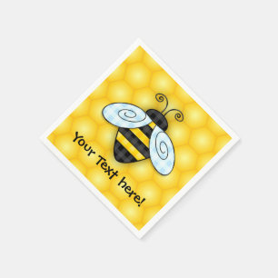 Bumblebee en Honeycomb-pictogram Servetten