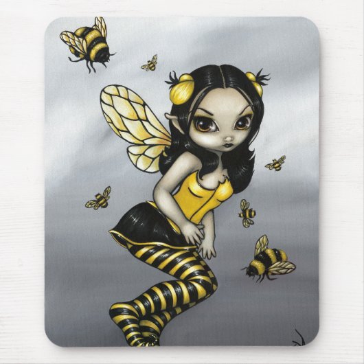"Bumblebee Fairy" Mousepad Muismat (Voorkant)