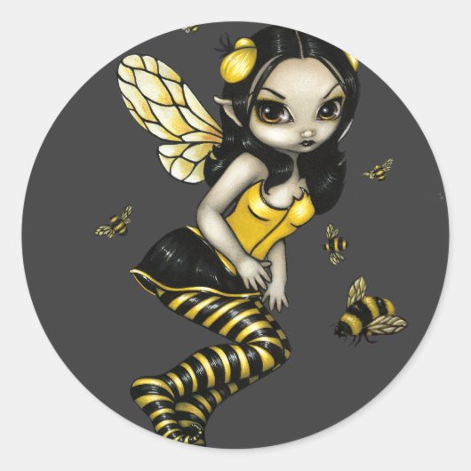 "BumbleBee Fairy" Sticker (Voorkant)