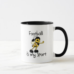 Bumblebee Football Mijn T-shirts voor sport en cad Mok
