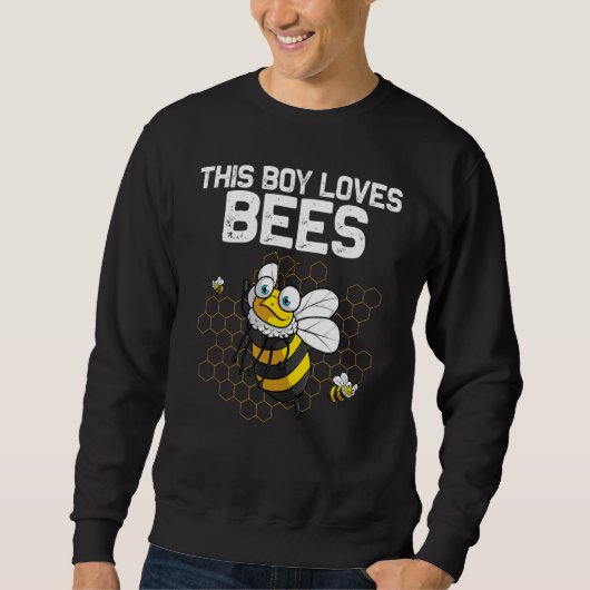 Bumblebee For Boys Kids Beekeeper Honey Bee Trui (Voorkant)