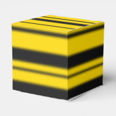Bumblebee geïnspireerd geel/zwart gestreept patroo bedankdoosjes (Achterkant)
