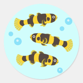 Bumblebee Goby Fish Ronde Sticker