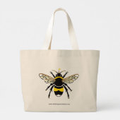 Bumblebee - grote tote bag (Achterkant)