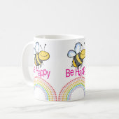 Bumblebee Happy Rainbow Mug (Devant gauche)