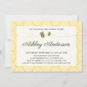 Bumblebee Honeycomb Baby shower Invitation (Devant)