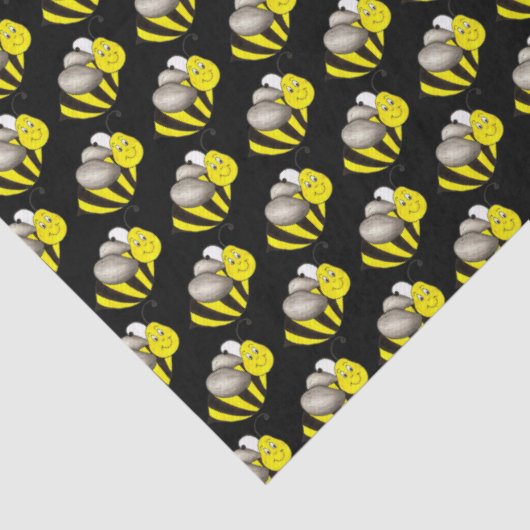 Bumblebee honingbijen tissuepapier (Detail)