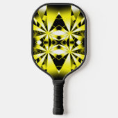 Bumblebee kleurenverloop gevuld Perspectiefkunst Pickleball Paddle (Achterkant)