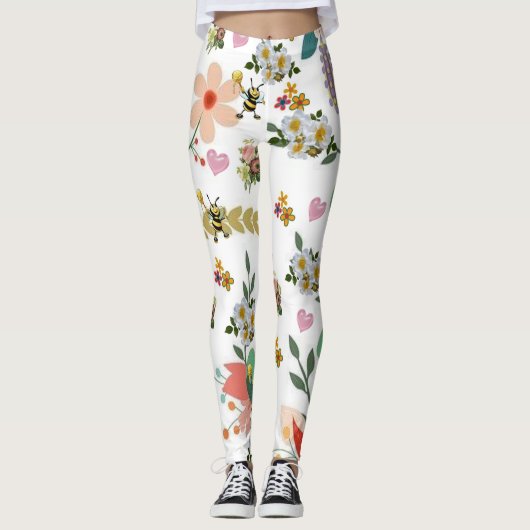 Bumblebee Leggings floraux (Devant)