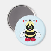 Bumblebee met Flower Pet Magnet Magneet (Voorkant / Achterkant)