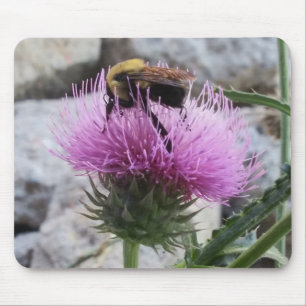 Bumblebee oogst een Paarse thyristoren Muismat