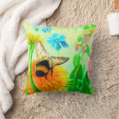 Bumblebee op dandelion kussen (Deken)