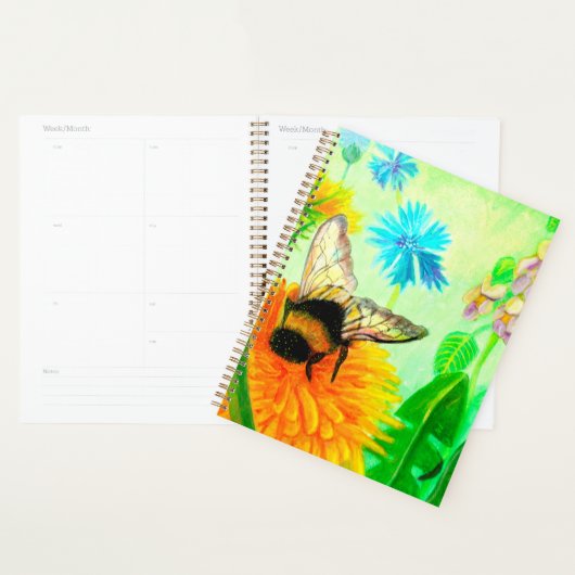 Bumblebee op dandelion planner (Display)
