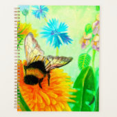 Bumblebee op dandelion planner (Voorkant)