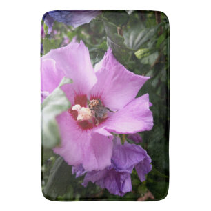 Bumblebee op Hibiscus Flower Badmat