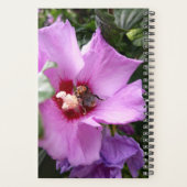 Bumblebee op Hibiscus Flower Planner (Achterkant)