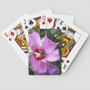 Bumblebee op Hibiscus Flower Pokerkaarten