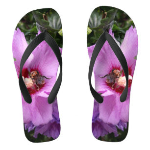 Bumblebee op Hibiscus Flower Teenslippers