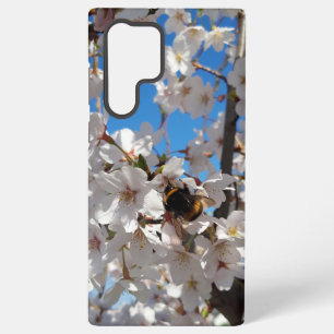 Bumblebee op wilde kersenbloei samsung galaxy hoesje