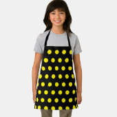 Bumblebee Patronen Gele Polka Dots Black Cute Schort (Insitu)