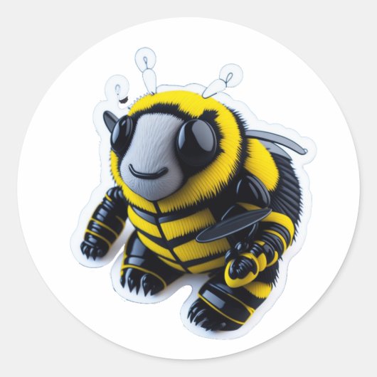 BumbleBee Ronde Sticker (Voorkant)