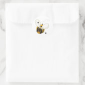 Bumblebee Ronde Sticker (Tas)