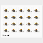 Bumblebee Vierkante Sticker (Vel)