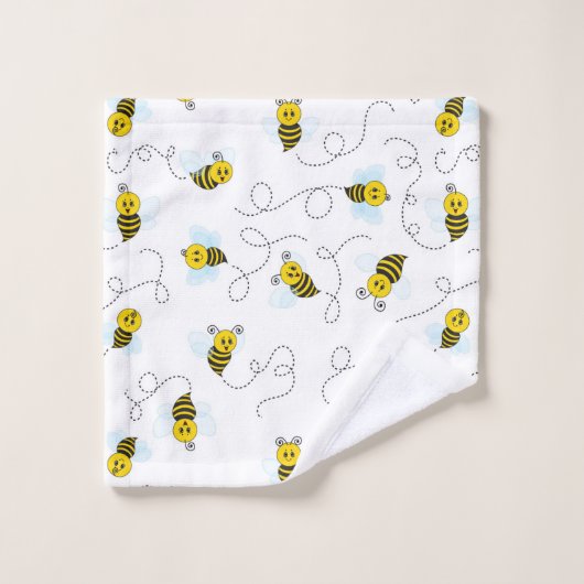 Bumblebee volant Jaune Noir Bumble Bee (Gant de toilette)