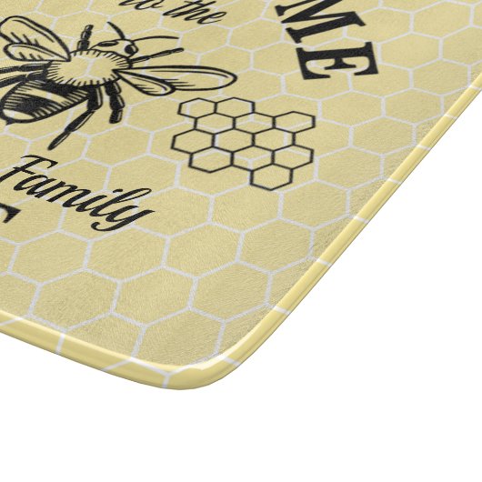 Bumblebee Welkom bij onze Hive-handtekening Snijplank (Hoek)