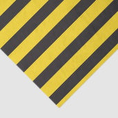 Bumblebee zwarte gele horizontale lijnen Bumble Be Tissuepapier (Detail)