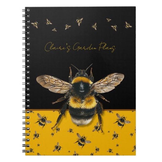 Bumblebees Personalized Gardening Journal (Devant)