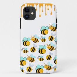Bumblebijen en honingwit iPhone 11 hoesje