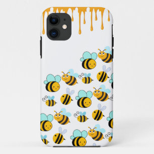 Bumblebijen en honingwit iPhone 11 hoesje
