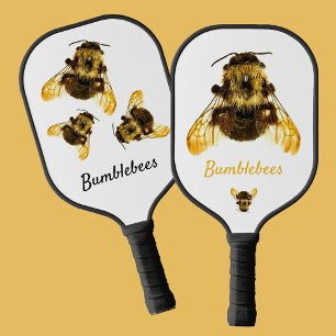 Bumblebijen Fotografisch Geel Zwart-wit Pickleball Paddle