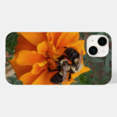 Bumblebijen op marigold Flower Case-Mate iPhone Case (Achterkant (horizontaal))