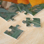 Bumblebijen op marigold Flower Legpuzzel (Zijkant)