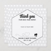 Bumblee Baby shower Lip Balm Favoriser la carte d' (Devant / Derrière)