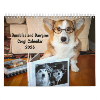 Bumbles en Dawgins Corgi Kalender 2026