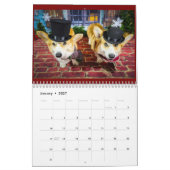 Bumbles et Dawgins Corgi Calendrier 2026 (Jan 2027)