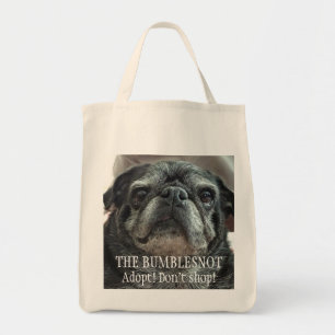 Bumblesnot "faisant face" à l'épicerie/au sac