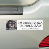 Bumblesseer, geen bumpersticker: Bumblehead Bumpersticker (Op auto)