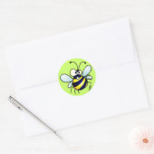 Bumbling Bee Ronde Sticker (Envelop)