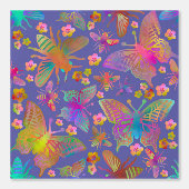 Bumbling Butterflies in Stormy Skies Behang (Voorkant)