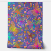 Bumbling Butterflies in Stormy Skies Behang (Afrollen)