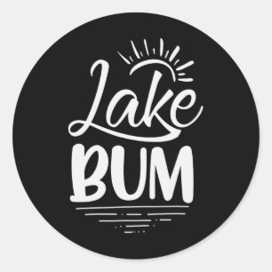 Bummeerboot zomerbootcadeaus voor zee liefhebbers ronde sticker