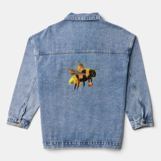Bummerd bier dat polen bevat denim jacket (Achterkant)