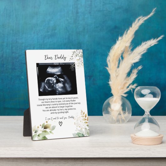 Bump gedicht voor papa eucalyptus bladeren fotoplaat (Zijkant)