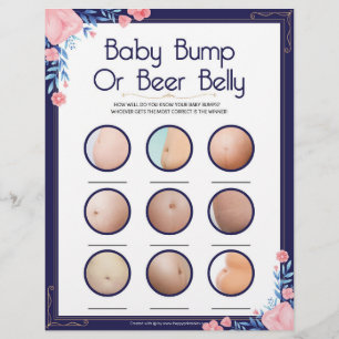 Bump of beer Belly (baby) Briefhoofd