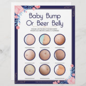 Bump of beer Belly (baby) Briefhoofd (Voorkant / Achterkant)