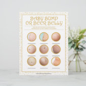 Bump of beer Belly [Gulden Sparkles] Briefhoofd (Staand voorkant)